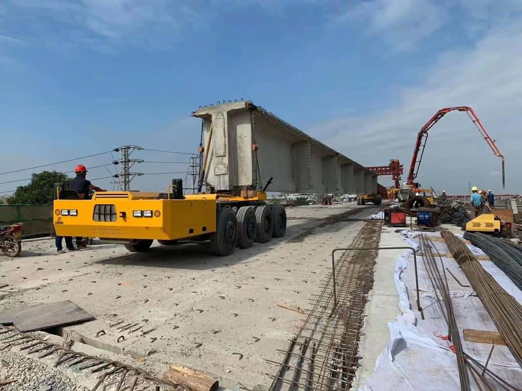 Heavy-Duty Articulated Beam Transporter | Bridge Logistics