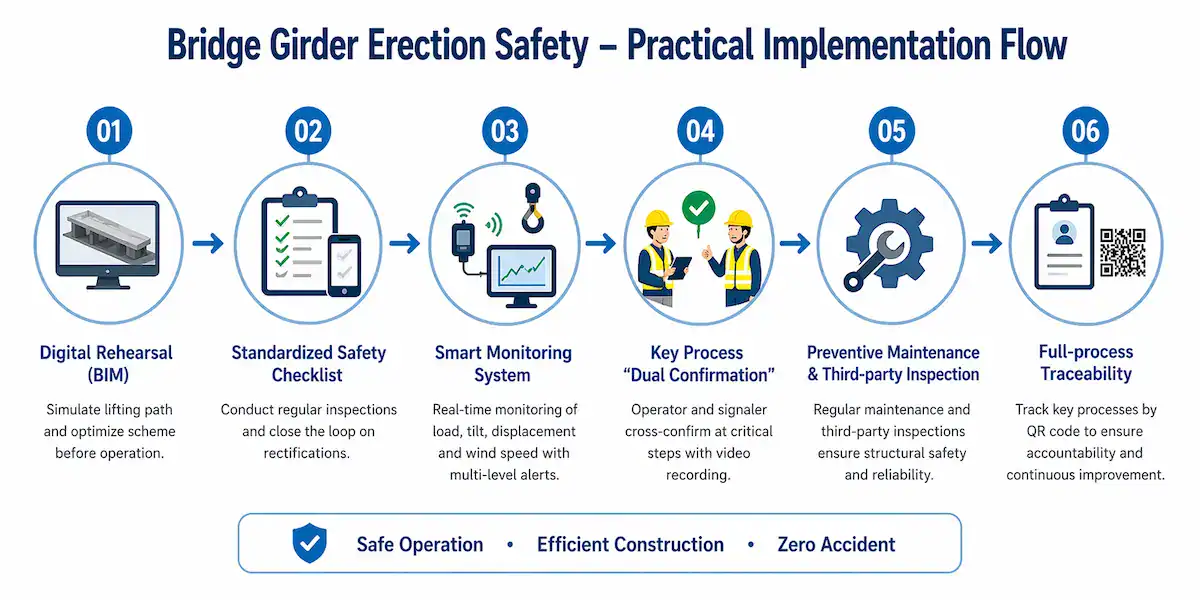 Practical Safety Advice for Bridge Girder Erection Sites