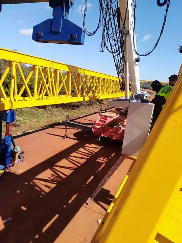 On-Site Assembly, Rigorous Commissioning, and First Span Hole Crossing