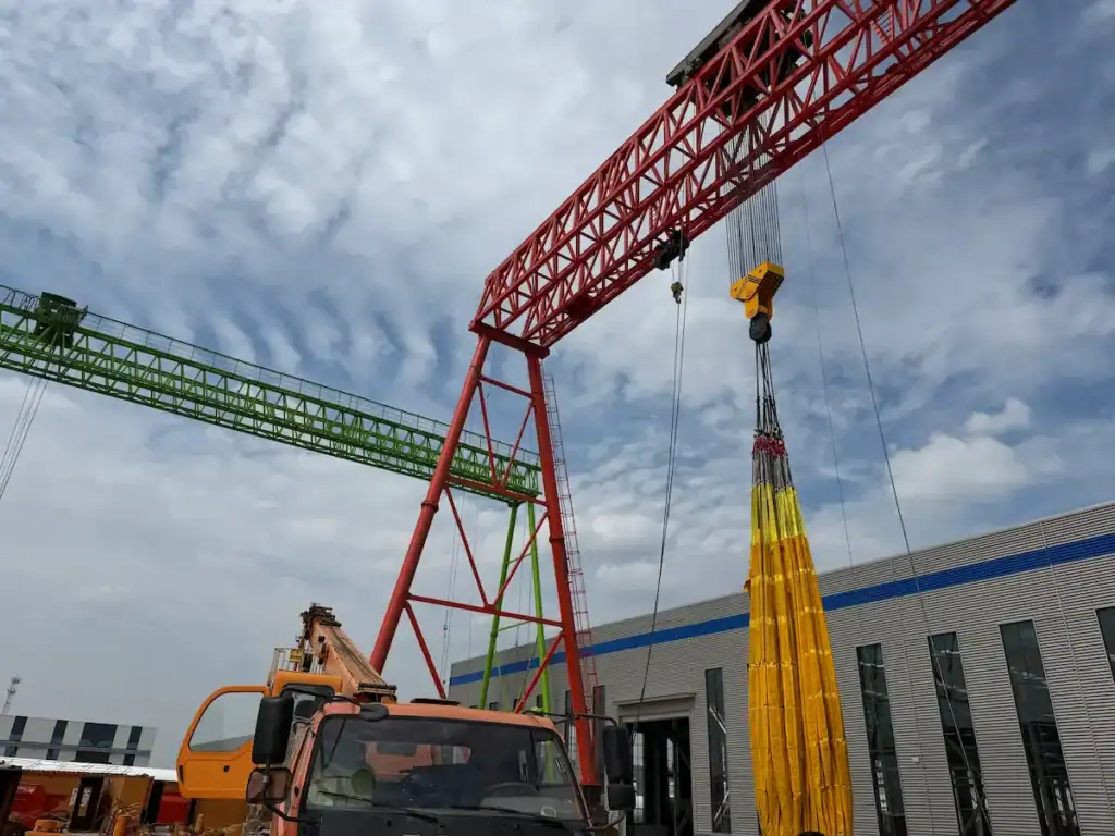 HSCRANE 320 Tonluk Kafesli Portal Vinç, Yük Testini Başarıyla Geçti
