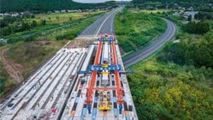 Bridge launching gantry under manufacturing at HSCRANE factory