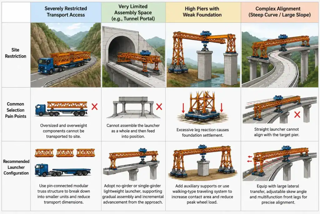 Configuration Recommendations for Different Working Conditions