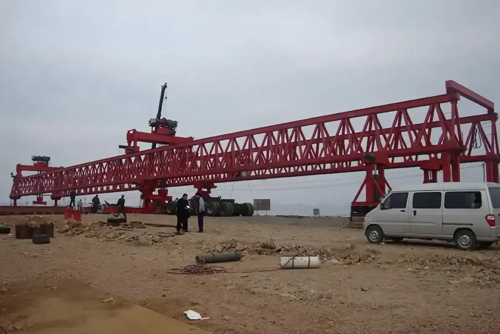 220 Ton Bridge Girder Launcher Supporting Highway Bridge Construction in Pakistan