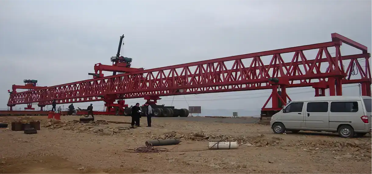 220 Ton Bridge Girder Launcher Supporting Highway Bridge Construction in Pakistan