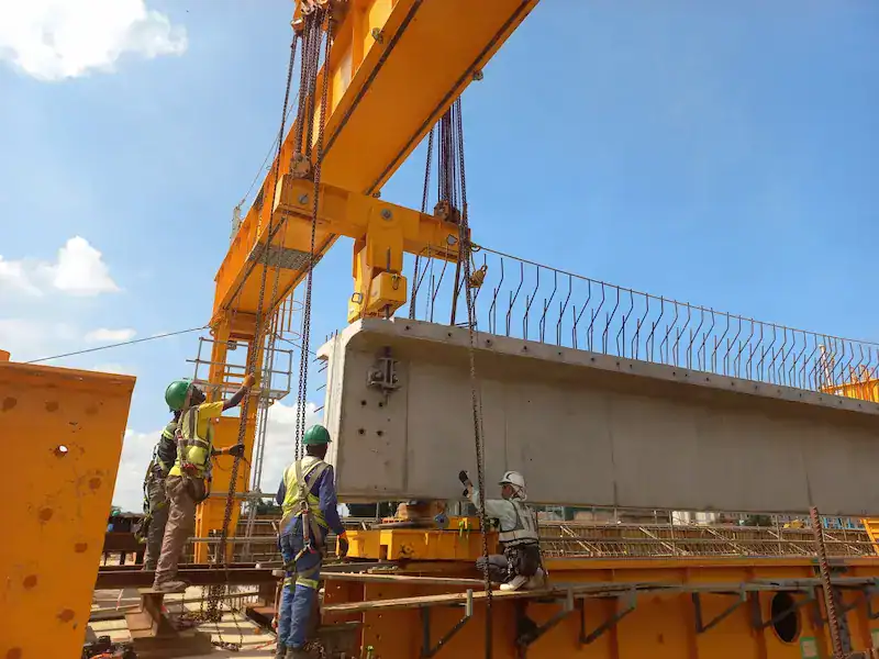 HSBRIDGE Classic Precast Beam Yard Project Case